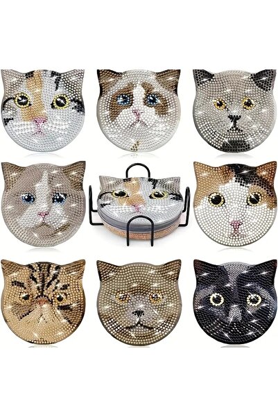 BGA ELMAS BOYAMA BARDAK ALTLIĞI SETİ ÇOCUKLAR YETİŞKİLER İÇİN EĞLENCELİ EĞİTİ...