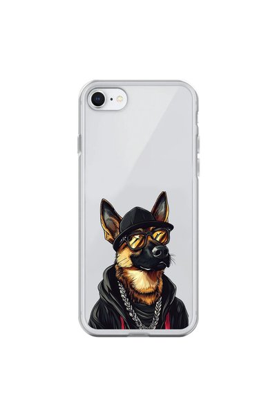Dali Design حافظة شفافة متوافقة مع هاتف iPhone 6 مع تصميم Cool Dog