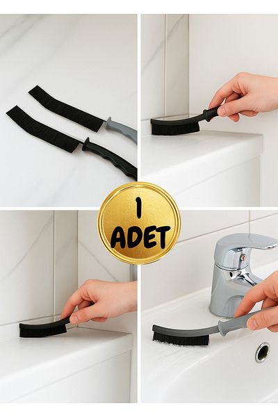 BRE HOME Narrow Space Cleaning Brush – Handle Brush for between Tiles, Sink Edges and Window Joints