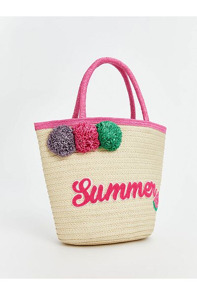 LC Waikiki Girl's Straw Beach Bag