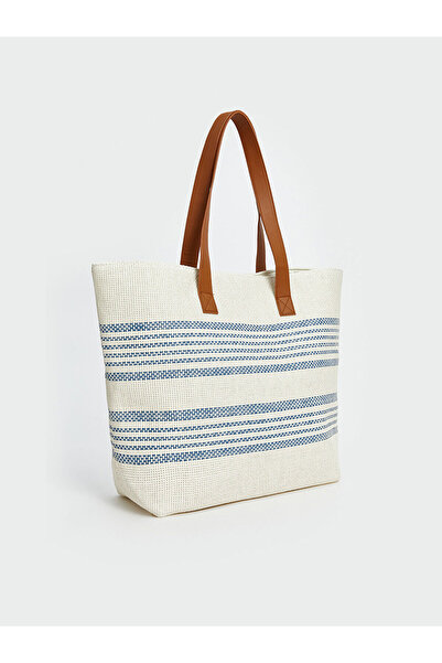 LC Waikiki Trendlucky Wicker Women's Beach Bag with a Difference