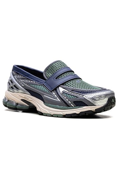 New Balance 1906L Loafers – Green & Metallic Slip-On Sneakers for Everyday Wear