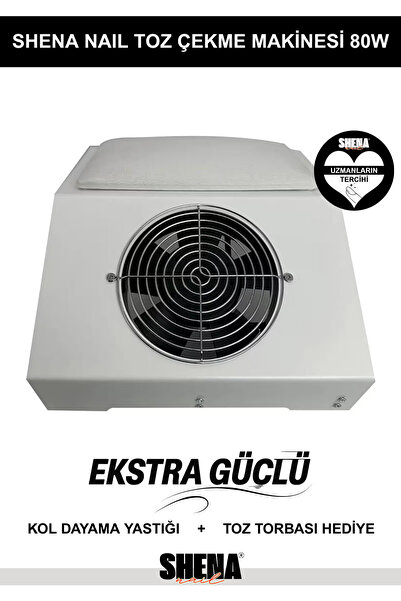 Shena Nail Tırnak Toz Toplama Makinesi Tek Fanlı - Ekstra Güçlü 80W - Protez ...