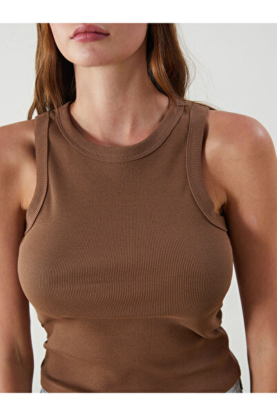 LC Waikiki Yeni Sezon Bisiklet Yaka Dokulu Kadin Atlet - S5GC35Z8