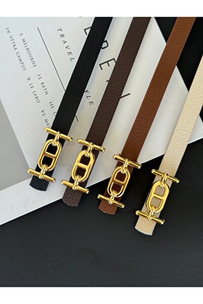 TABA BUTİK Curea de damă cu cataramă aurie