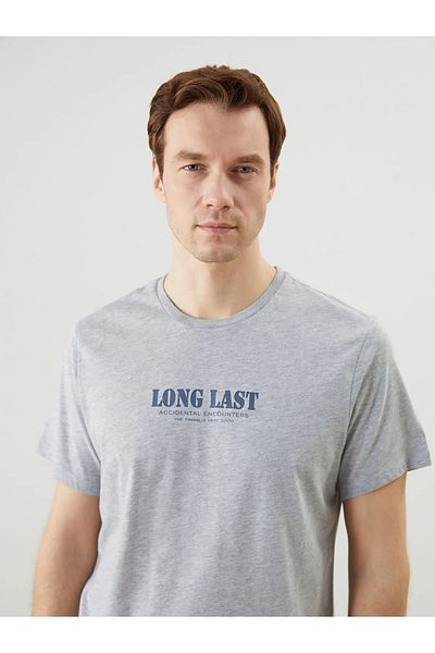 LC Waikiki Crew Neck Short Sleeve Printed Combed Cotton Men's T-Shirt
