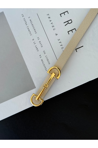 TABA BUTİK حزام نسائي بإبزيم ذهبي