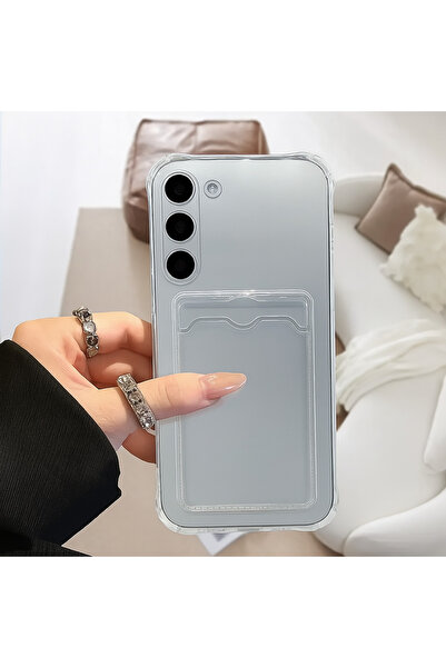 Rivor Samsung Galaxy A36 Uyumlu Kartlıklı Cüzdanlı Kamera Korumalı Şeffaf Ren...