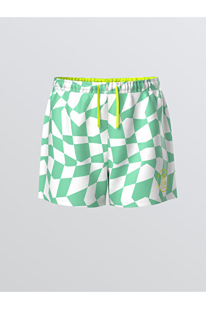 LC Waikiki LCW Kids Beli elastični struk Štampano kupaće šortseve za dečake (S5)