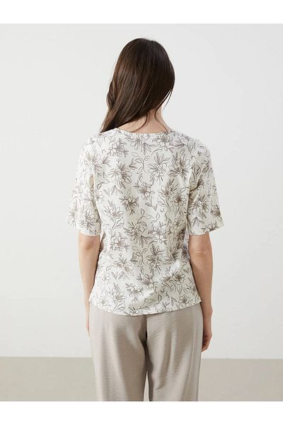 LC Waikiki Crew Neck Floral Women's T-Shirt