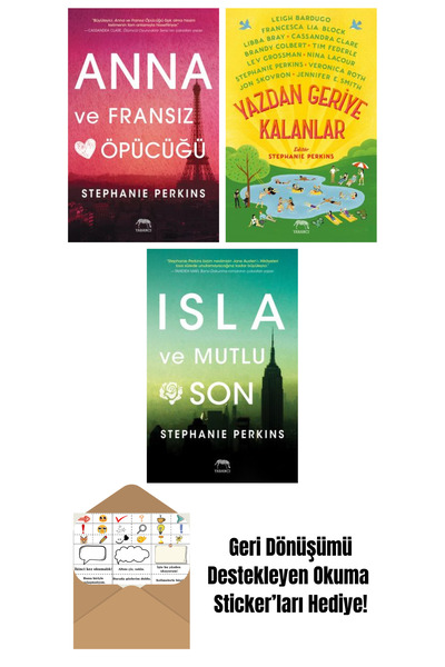 İthaki Yayınları Anna ve Fransız Öpücüğü + Yazdan Geriye Kalanlar + Isla ve M...