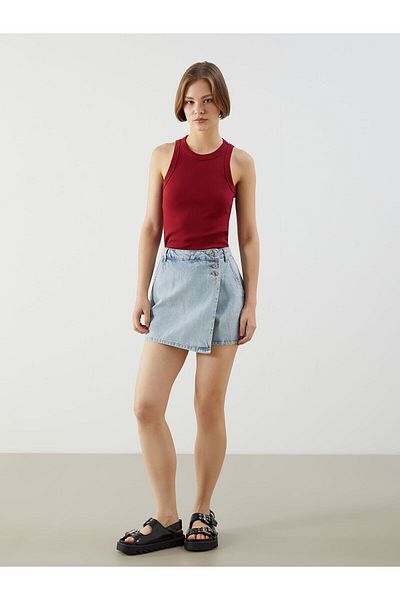 LC Waikiki Crew Neck Textured Women's Athlete
