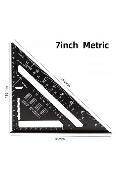 BGA Marangoz mimar geometri gönye Üçgen Cetvel çok açılı iletki Ağaç İşleme A...