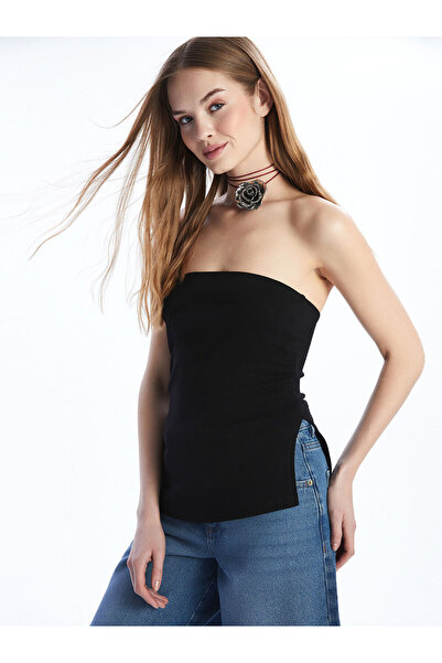 LC Waikiki Peak New Season Strapless Neckline Women's Crop