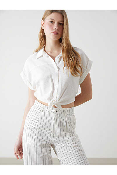 LC Waikiki Nevavm Farkıyla Crop Aerobin Women's Shirt