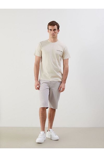 LC Waikiki LCW ECO Crew Neck Short Sleeve Printed Combed Cotton Men's T-Shirt
