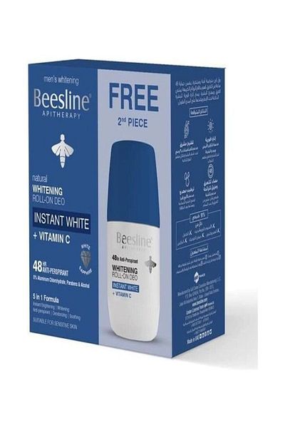 Beesline Natural Whitening Roll On Deodorant Instant White (1+1 Free) Multicolour 50 *2ml
