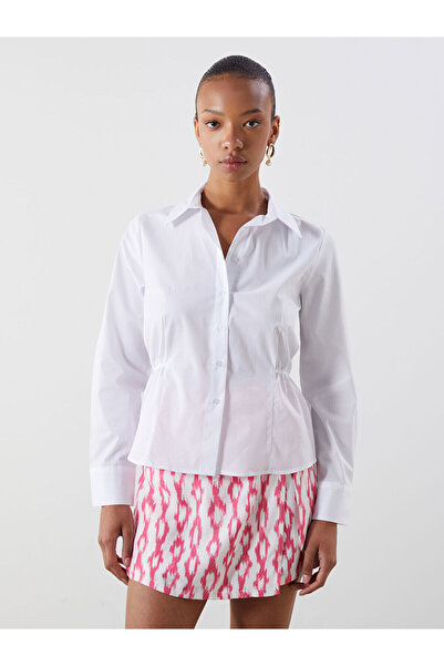 LC Waikiki Ozmarka New Season Ruched Detail Women's Shirt