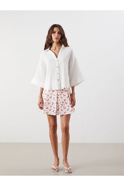 LC Waikiki Oversize Muslin Women's Shirt