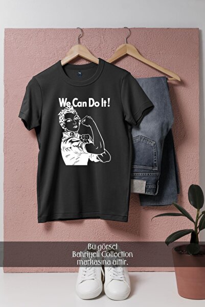 Bahriyeli Collection Oversize We Can Do It Designed Unisex T-Shirt