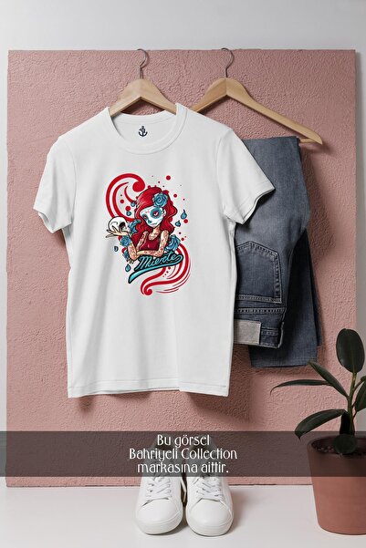 Bahriyeli Collection supradimensionat Tricou unisex cu design oficial pentru femei cu tatuaje