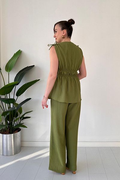 MaziButik Δεμένο Διπλό Σετ Χακί