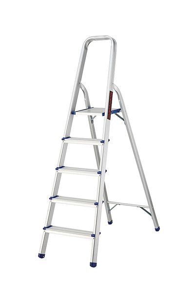 Lawazim Step Folding Ladder - Lightweight Step Stool with Anti-Slip Pedals for Home & Outdoor Use