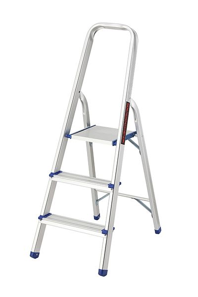 Lawazim Step Folding Ladder - Lightweight Step Stool with Anti-Slip Pedals for Home & Outdoor Use