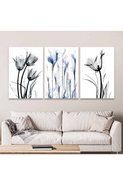 4gdran ثلاث لوحات قماشية فخمة بتصميم مودرن مع برواز خشبي مخفي