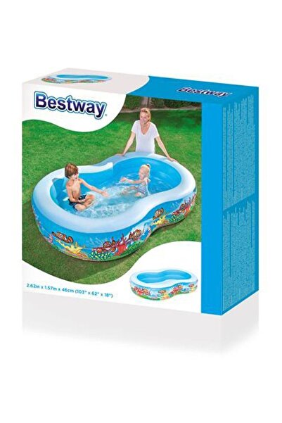 BESTWAY Sea Creatures Print Inflatable Pool 54118