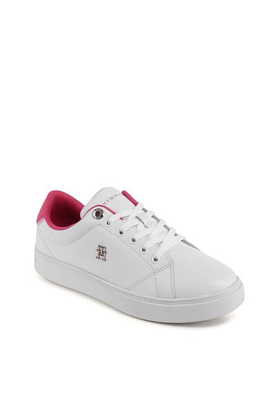 Tommy Hilfiger Sneakers Dama Alb Si Roz Ciclam