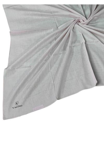 mim eşarp Eșarfă Valino din bumbac organic de culoare uni 100x100 cm - țesătură naturală și respirabilă
