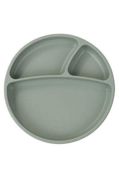 MBB ETİCARET OiOi Portion Vacuum Bottom Silicone Plate River Green