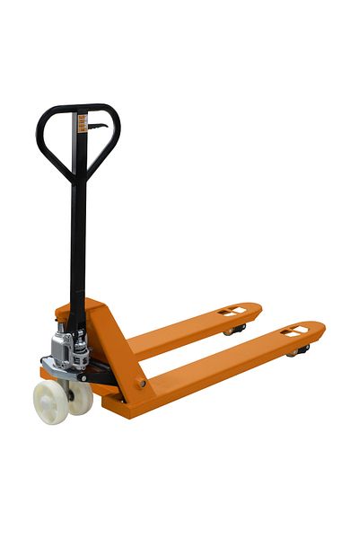 Lawazim 2.5T Hydraulic Pallet Jack - Manual Pallet Truck with White Nylon Wheels for Warehouse Use