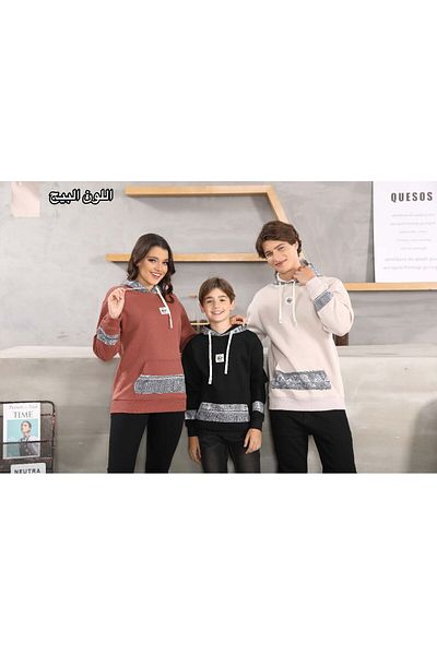 ALANAQA Boys' Oversized Faux Fur Hoodie Unisex Winter Padded Pullover 5-16 Years