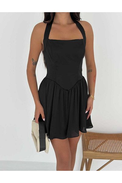 sportiness Strapless Button Tie Princess Dress