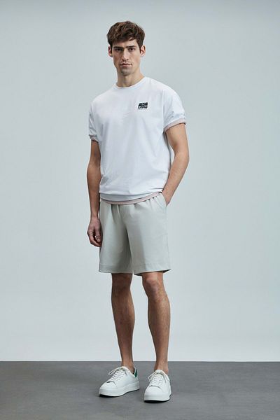 Lufian 111050042 Moon Men's Shorts Stone