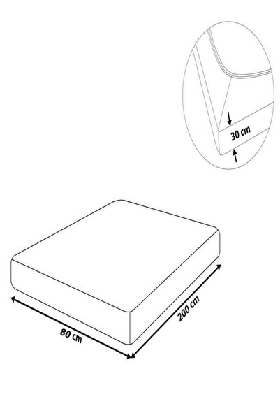 COTENCONCEPT 80 x 200 + 30 см Прямокутна бавовняна односпальна простирадло з гумкою