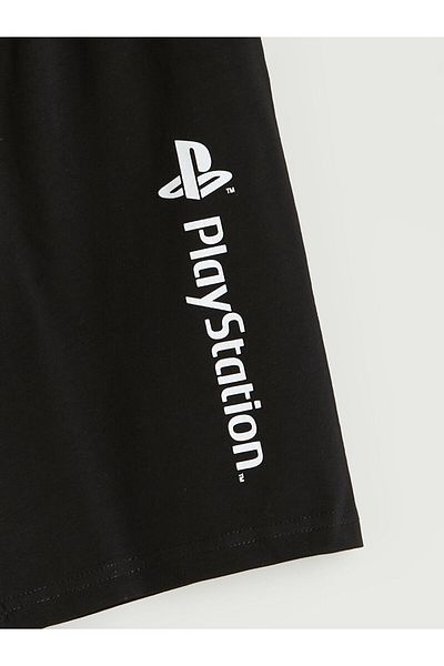 LC Waikiki Elastic Waist Playstation Printed Boys' Pajama Shorts