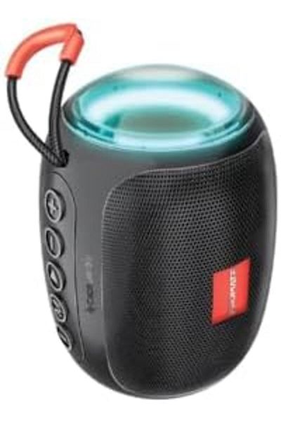 Promate مكبر صوت بلوتوث، مكبر صوت محمول لاسلكي عالي الدقة 5 وات عالي الجودة مع أضواء LED