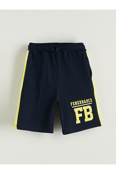 LC Waikiki Elastic Waist F Printed Boys Shorts