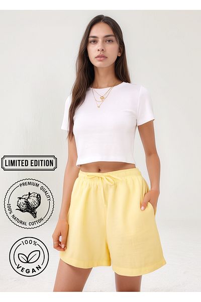 Bled Women's Shorts with Muslin Pockets (100% Cotton)