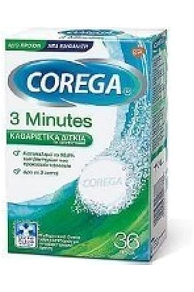 Corega Denture Cleanser 3 Minutes Rapid Action 36 ct
