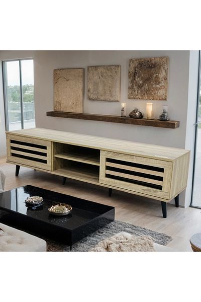 DEC26 Plasma TV table with an elegant and modern design, 160 cm