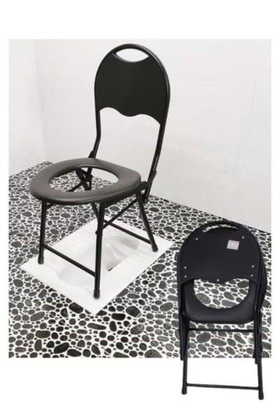 smart home كرسي حمام متنقل قابل للطي لكبار السن والمرضى – مرحاض منزلي، كرسي تواليت، مقعد صحي