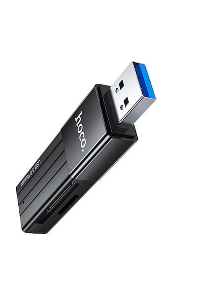 Hoco Card Reader USB, TF, SD - Hoco Mindful (HB20) - Black