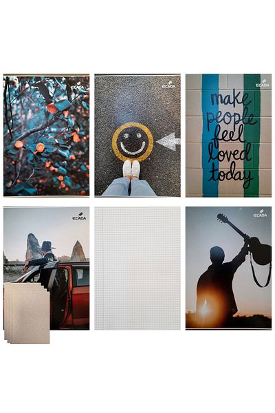 FLR Student notebook MATHEMATICS, A4, 80 sheets, 6 notebooks/set, school + 10 FLR note cards