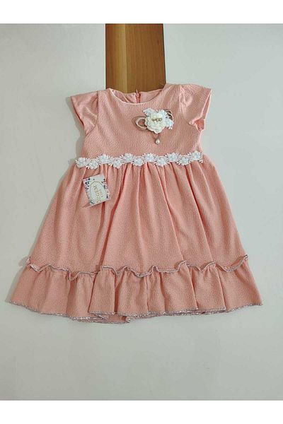 Özgem Kıds Daisy Embroidered Sleeveless Summer Girl's Evening Dress