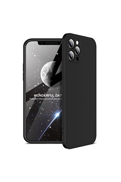 GKK Carcasă 360 cu protecție de ecran pentru iPhone 13 Pro Max, neagră