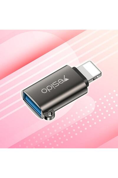 Yesido Adaptor OTG USB 3.0 la Lightning 480Mbps - Yesido (GS14) - Black